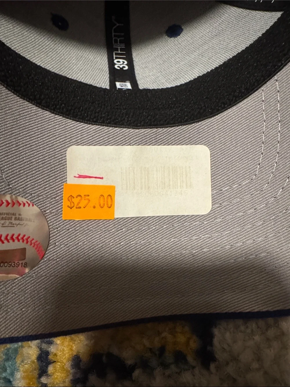 New Era Navy Embroidered Tiger Stretch-Fit Cap